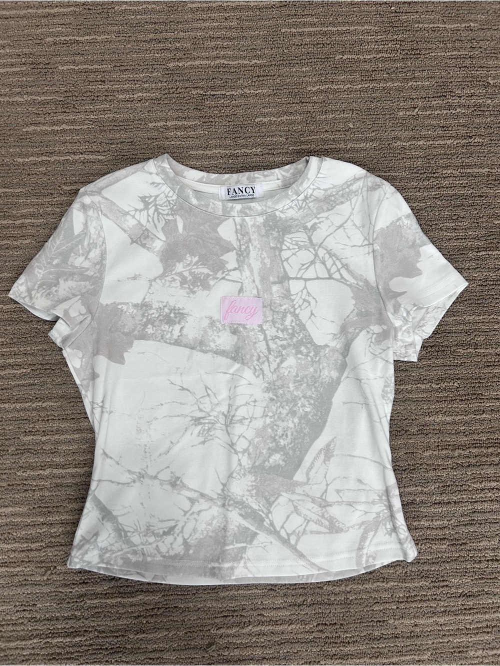 Shop Fancy White Camp Tee